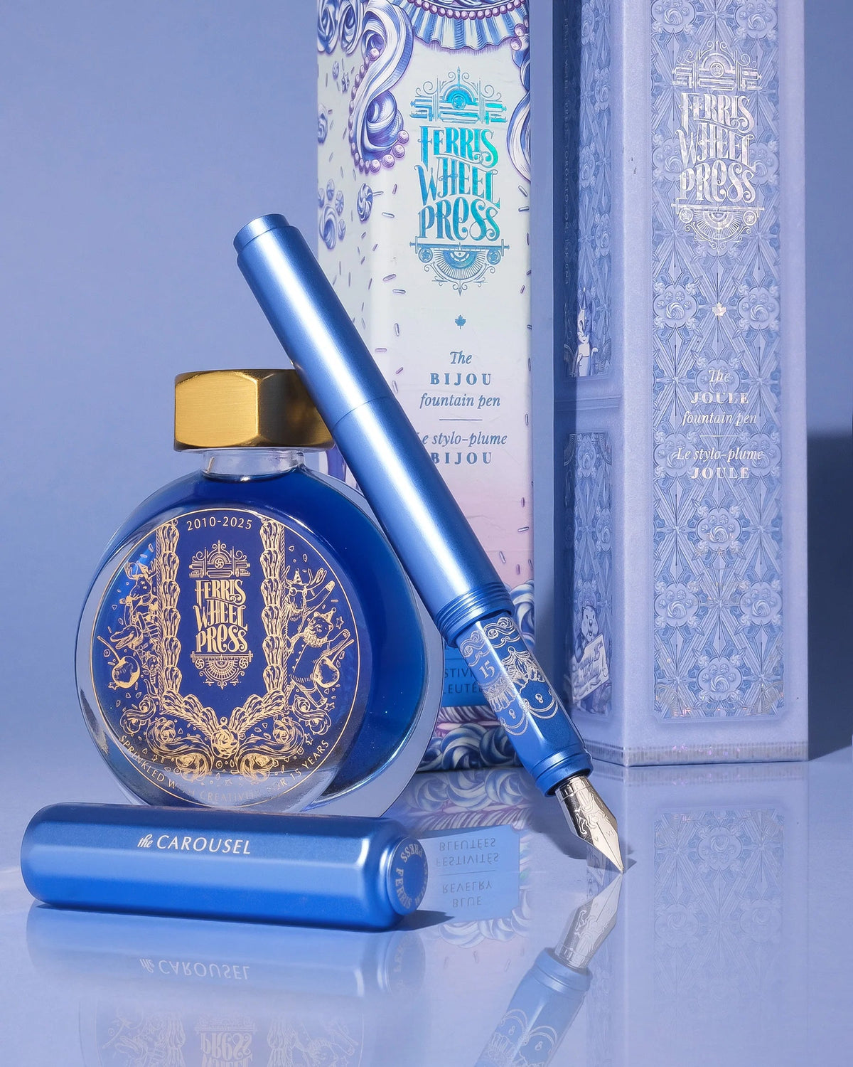 Flacon d'encre FERRIS WHEEL PRESS - Everyday Ink | Limited Edition 2025 - Blue Revelry (38ml) -