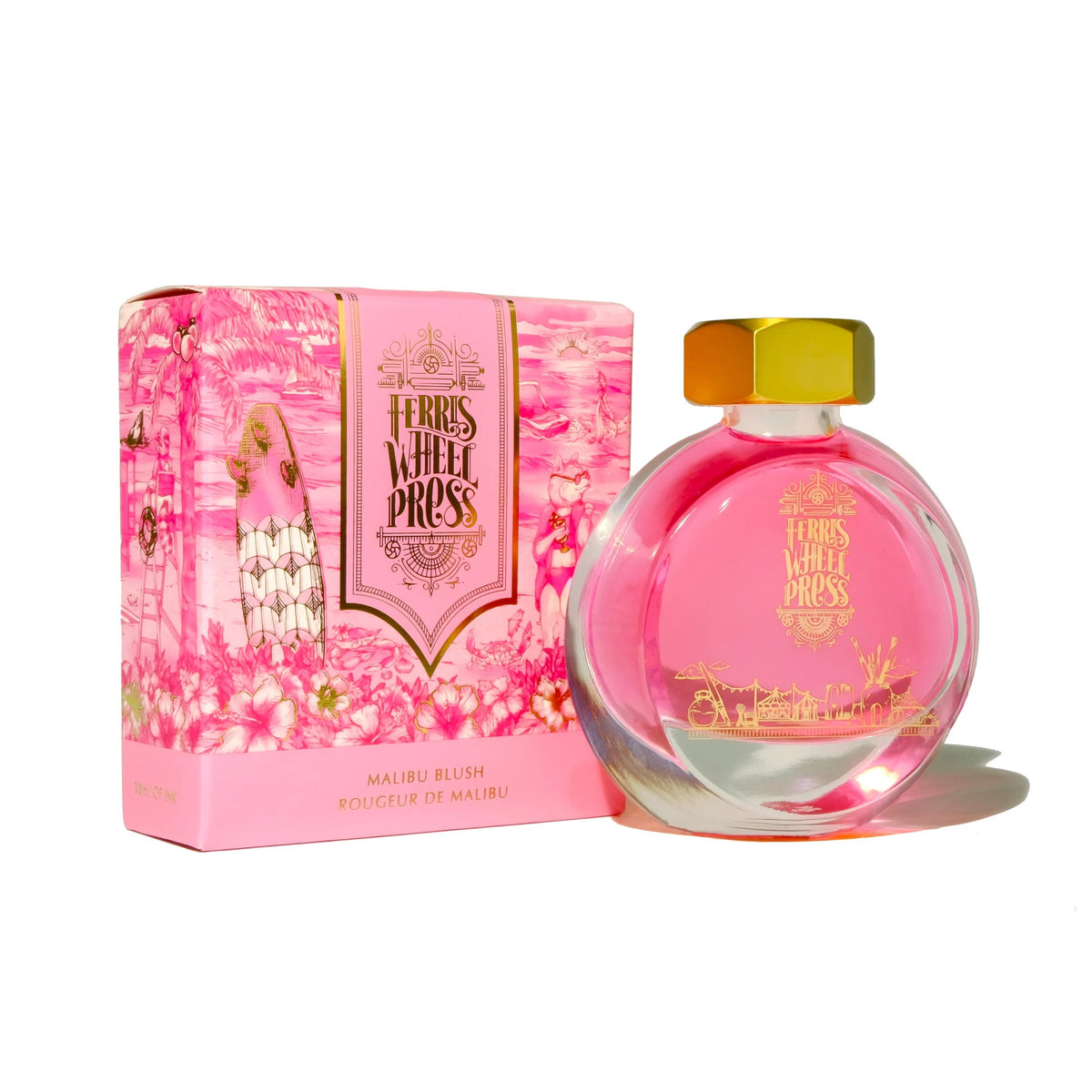 Flacon d'encre FERRIS WHEEL PRESS - Everyday Ink - Malibu Blush (38ml) - 818351002198