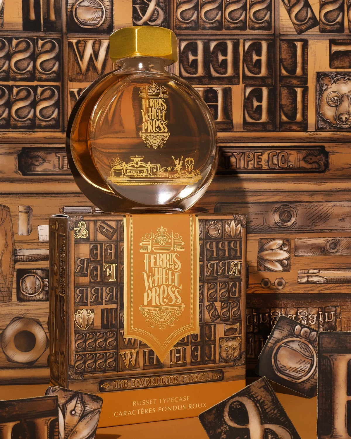 Flacon d'encre FERRIS WHEEL PRESS - Everyday Ink - Russet Typecase (38ml) -