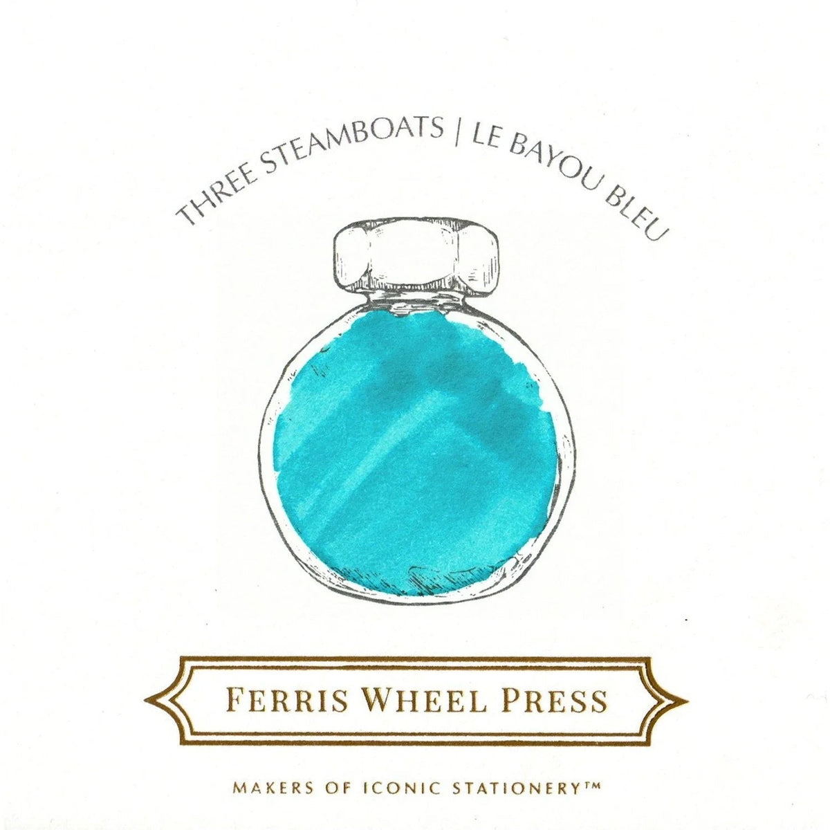 Flacon d'encre FERRIS WHEEL PRESS - Everyday Ink - Three Steamboats (38ml) - 850025001526
