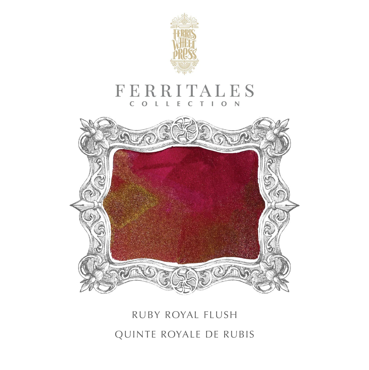 Flacon d'encre FERRIS WHEEL PRESS - FerriTales - Down the Rabbit Hole | Ruby Royal Flush (20ml) -