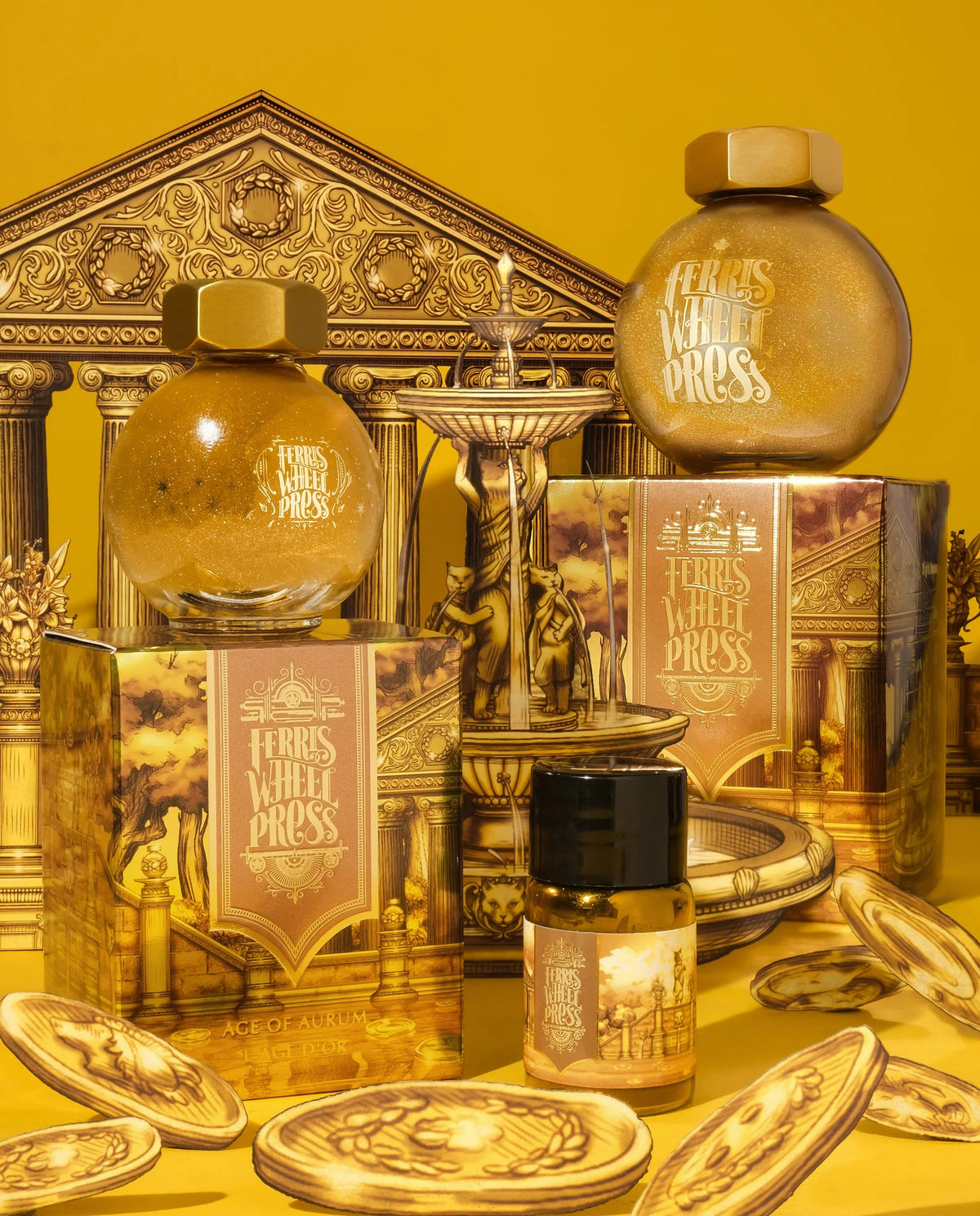 Flacon d'encre FERRIS WHEEL PRESS - FerriTales - King Midas | Age of Aurum (20ml) -