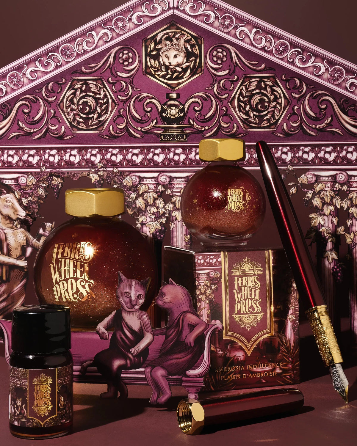 Flacon d'encre FERRIS WHEEL PRESS - FerriTales - King Midas | Ambrosia Indulgence (20ml) - 818351003669