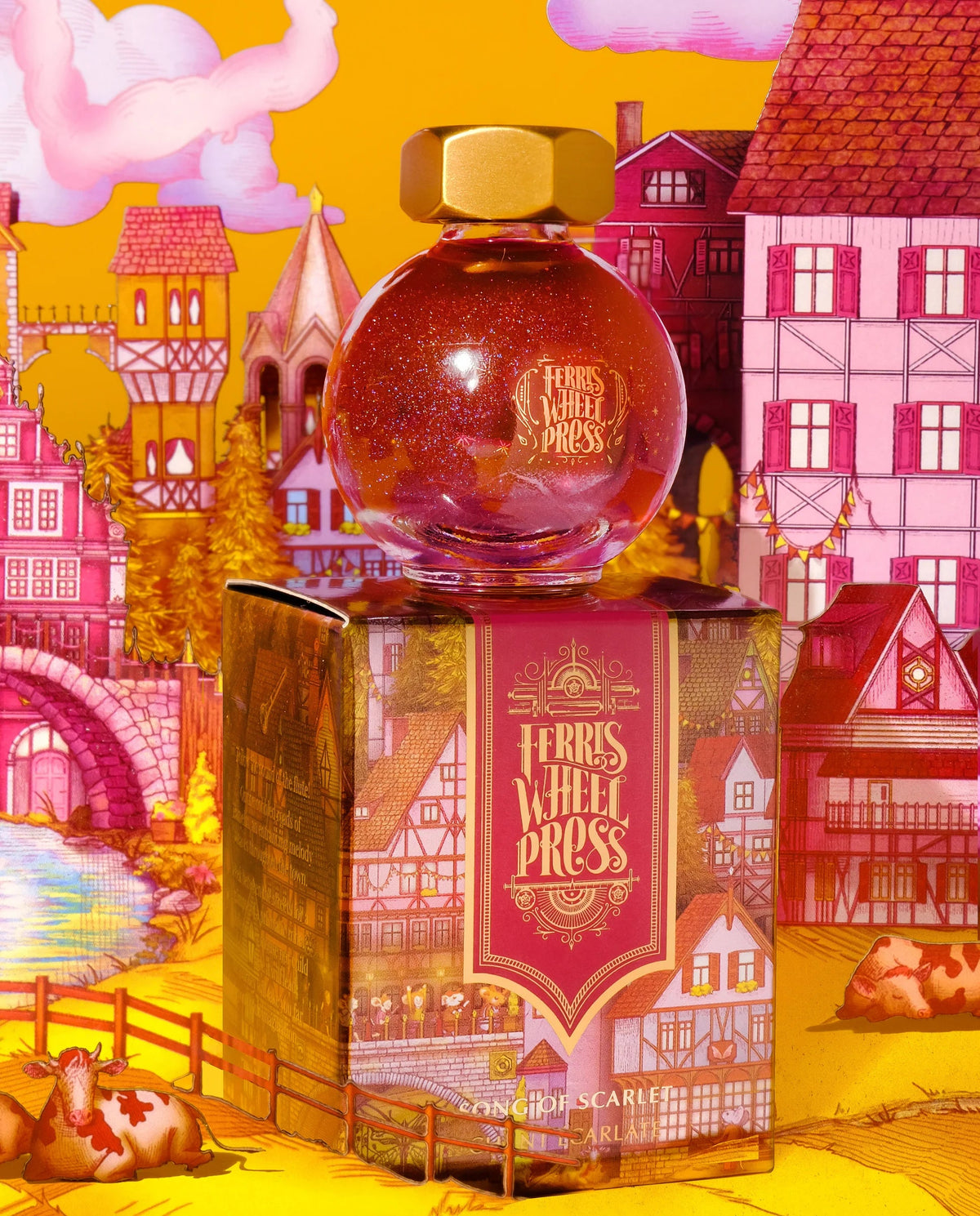 Flacon d'encre FERRIS WHEEL PRESS - FerriTales - Once Upon a Time | Song of Scarlet (20ml) - 818351002457