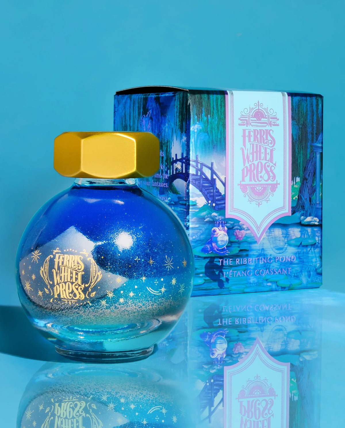 Flacon d'encre FERRIS WHEEL PRESS - FerriTales - Once Upon a Time | The Ribbiting Pond (20ml) -