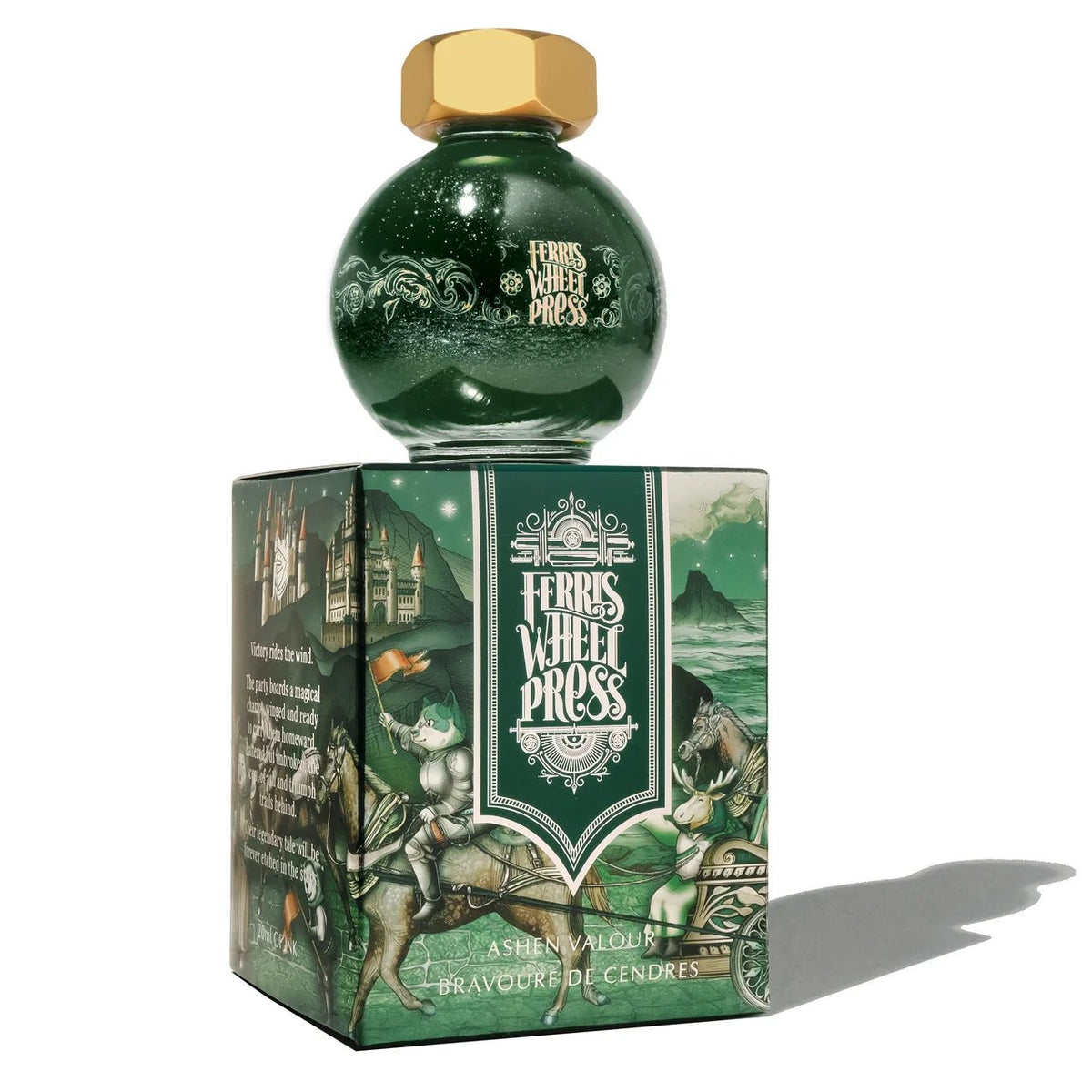 Flacon d'encre FERRIS WHEEL PRESS - FerriTales - The Book of Knights Series | Ashen Valour (20ml) - 818351007667