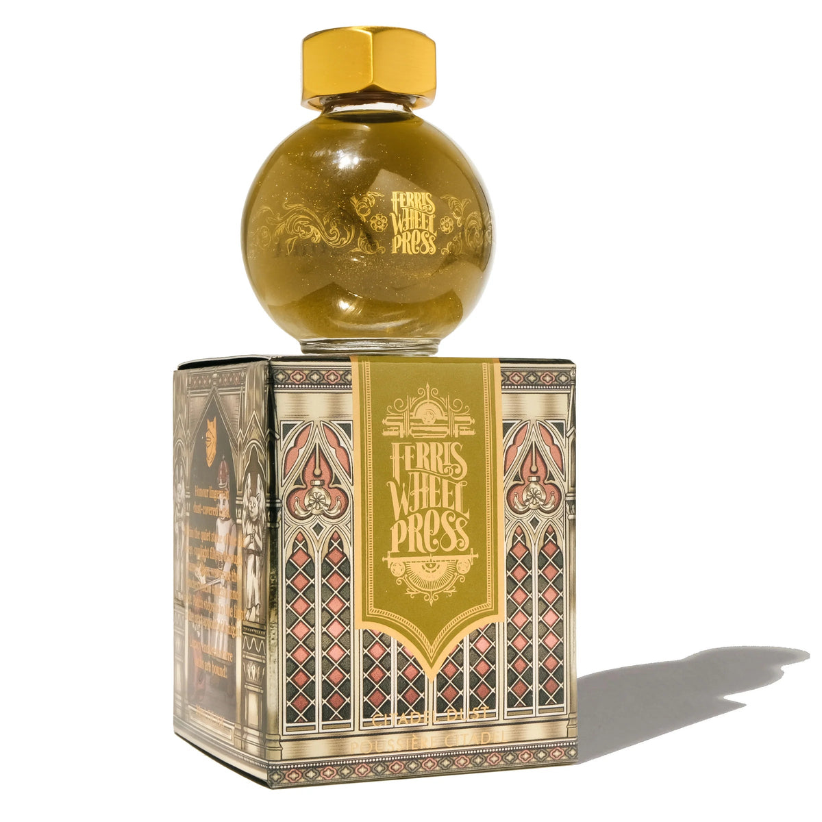 Flacon d'encre FERRIS WHEEL PRESS - FerriTales - The Book of Knights Series | Citadel Dust (20ml) - 818351006301