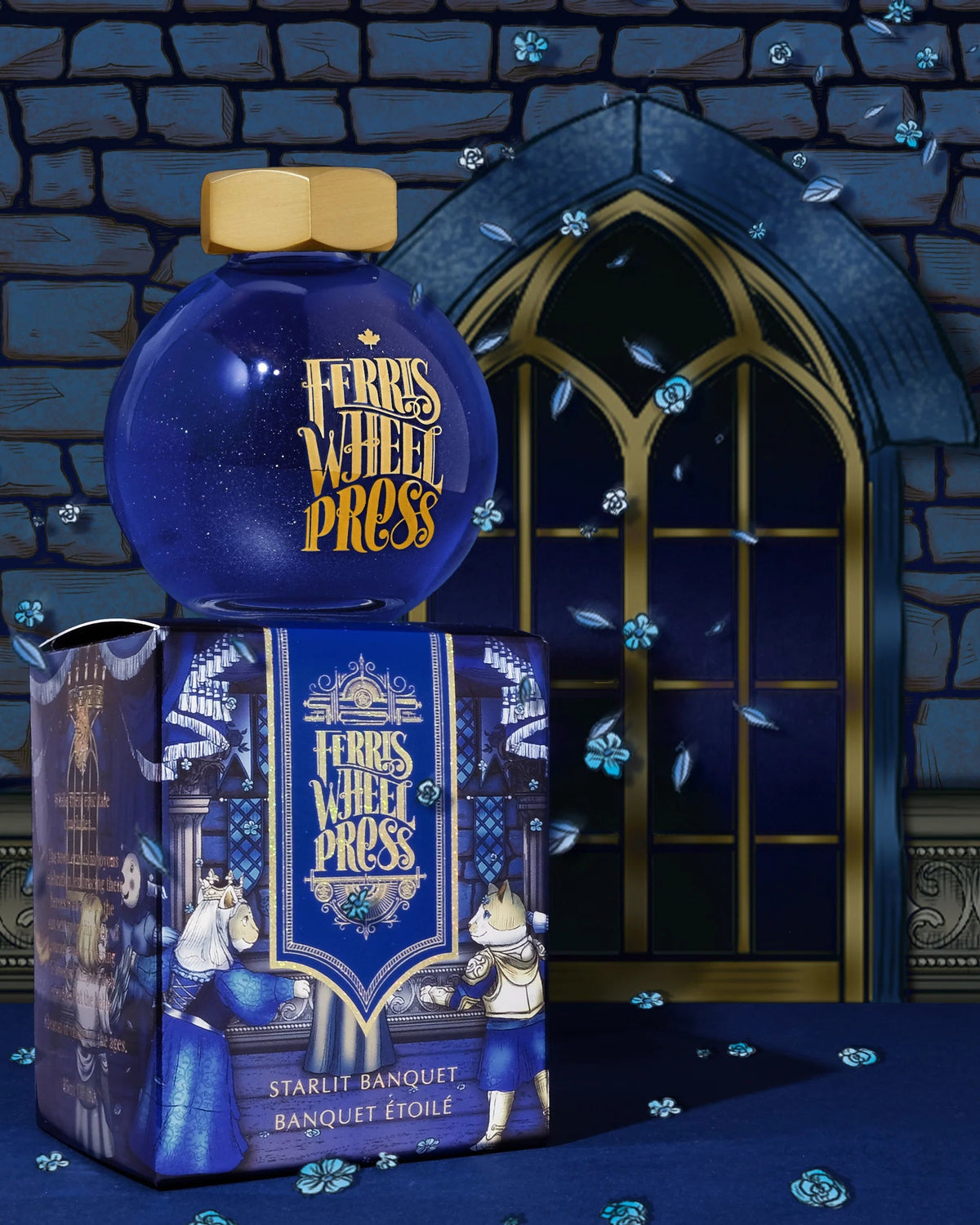 Flacon d'encre FERRIS WHEEL PRESS - FerriTales - The Book of Knights Series | Starlit Banquet (20ml) - 818351007728