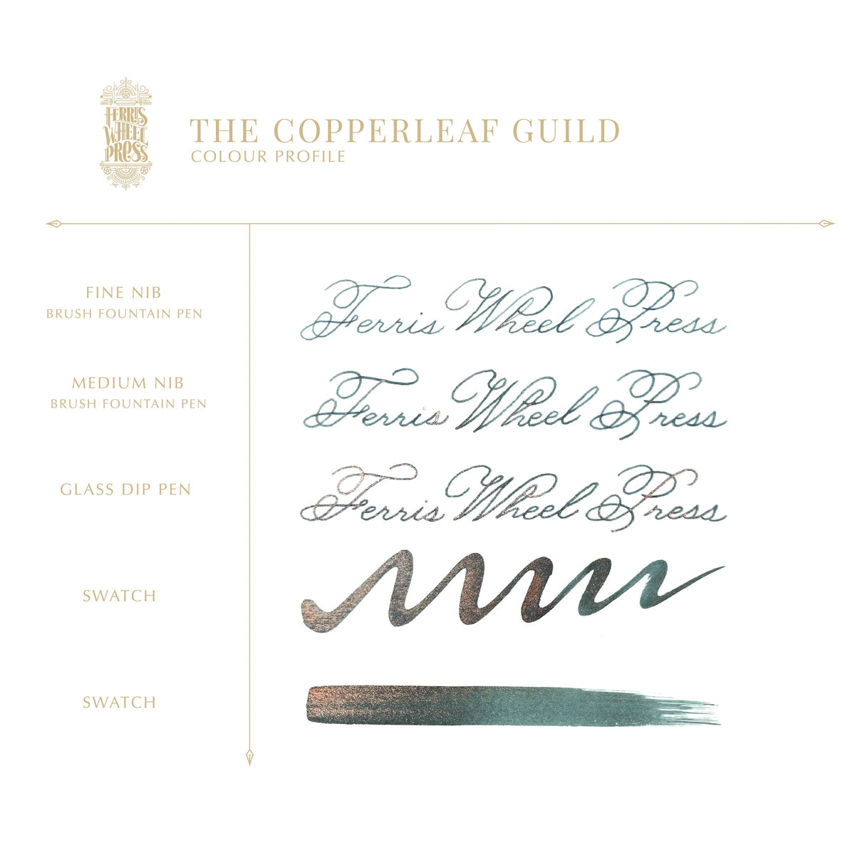 Flacon d'encre FERRIS WHEEL PRESS - FerriTales - The Book of Knights Series | The Copperleaf Guild (20ml) -