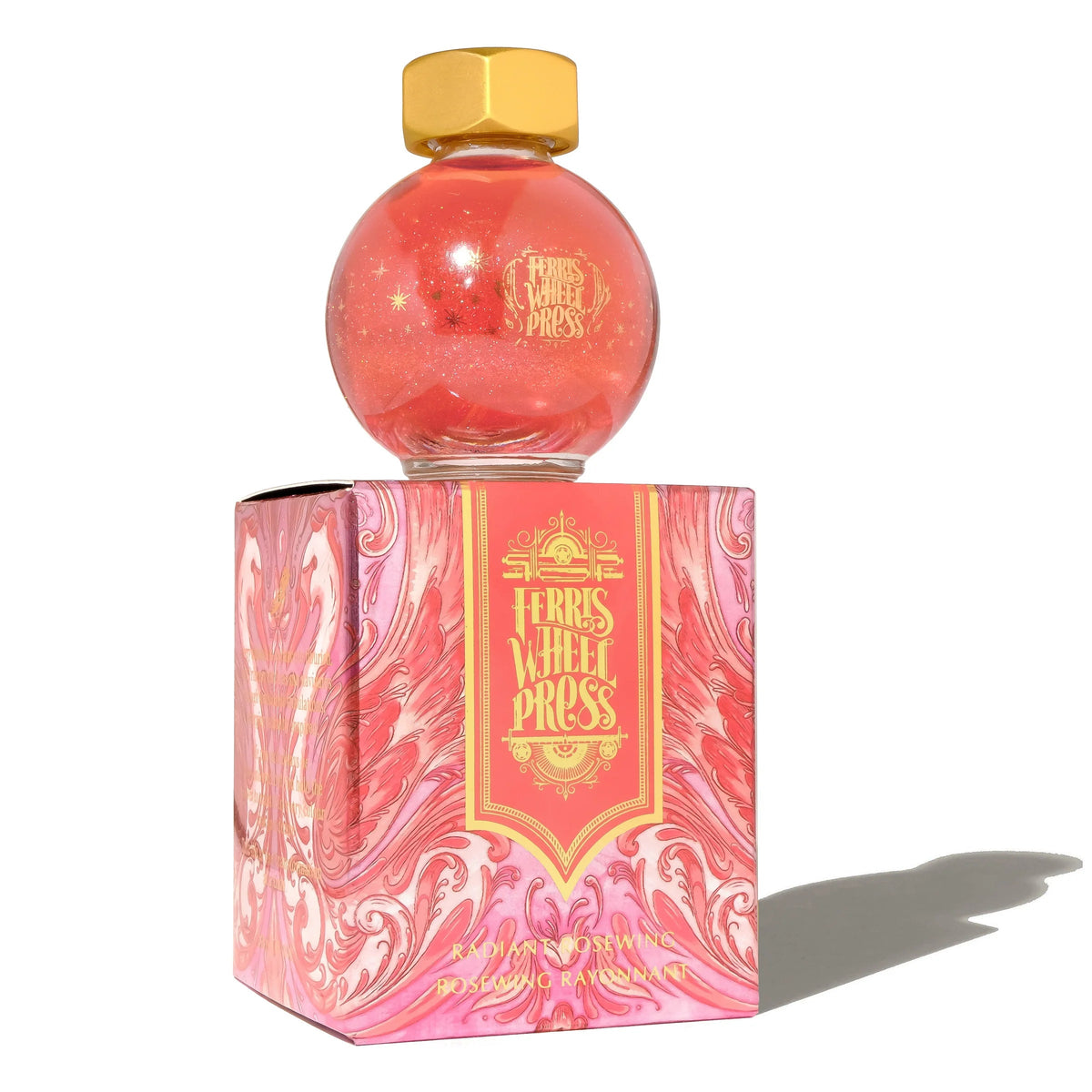 Flacon d'encre FERRIS WHEEL PRESS - FerriTales - The Wild Swans | Radiant Rosewing (20ml) - 818351002860
