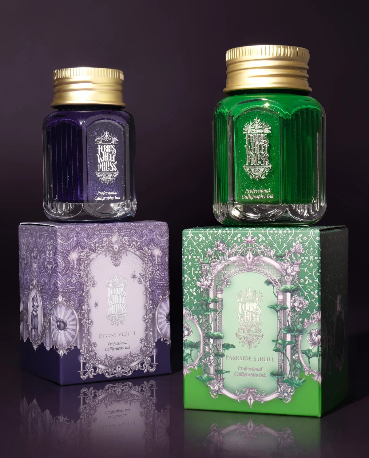 Flacon d'encre FERRIS WHEEL PRESS - Professional Calligraphy Ink - Parkside Stroll - 28 ml - 818351003553