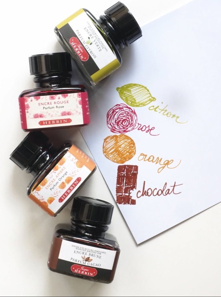 Flacon d'encre JACQUES HERBIN - Encre d'écriture parfumée - Parfum Orange (30ml) - 30 ml - 3188550137562