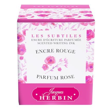 Flacon d'encre JACQUES HERBIN - Encre d'écriture parfumée - Parfum Rose (30ml) - 30 ml - 3188550137685