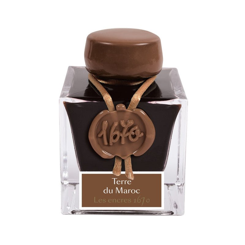Flacon d'encre JACQUES HERBIN - Les Encres 1670 - Terre du Maroc (50ml) -