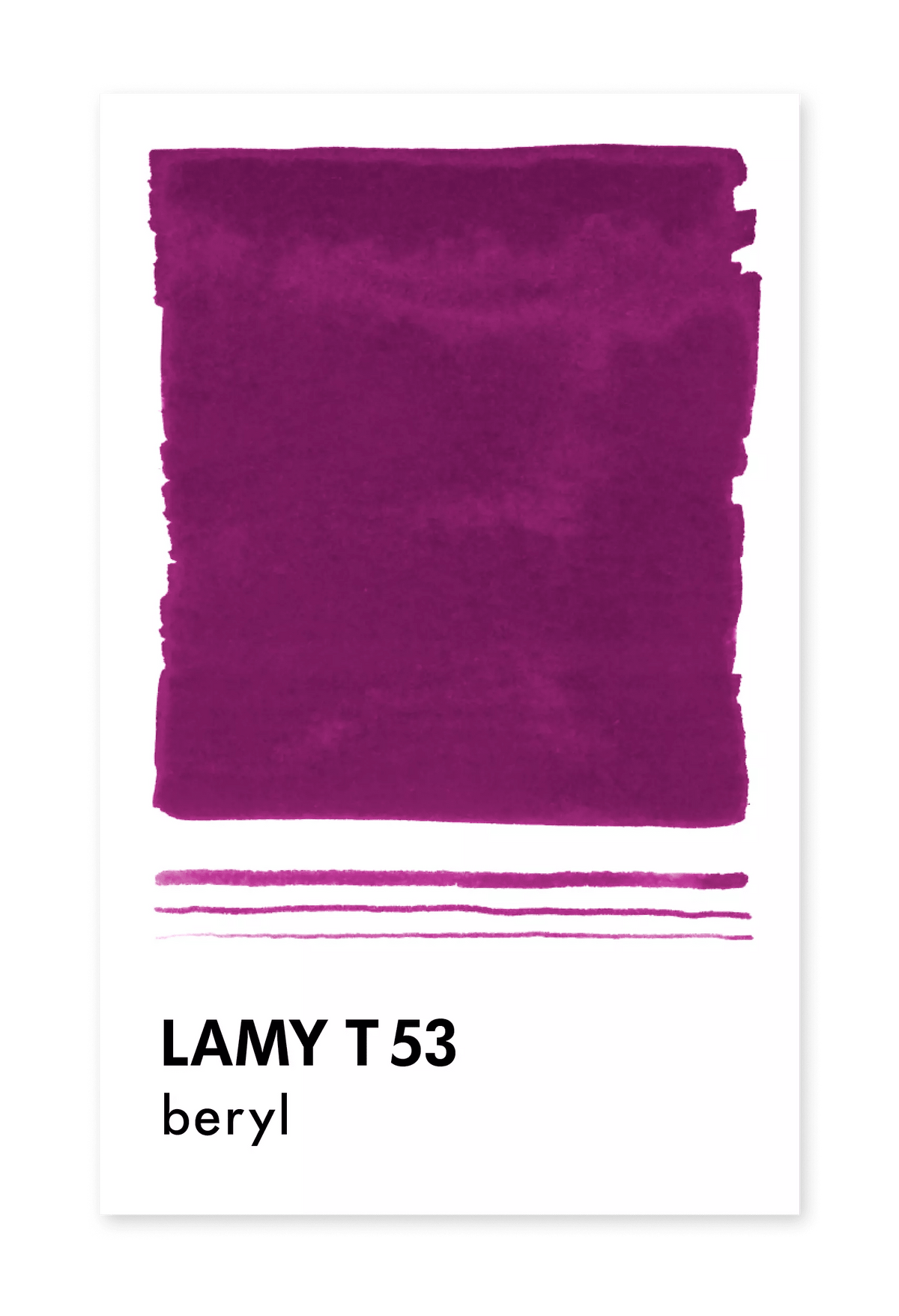 Flacon d'encre LAMY T53 Crystal Ink - Beryl (30ml) - 4014519706755