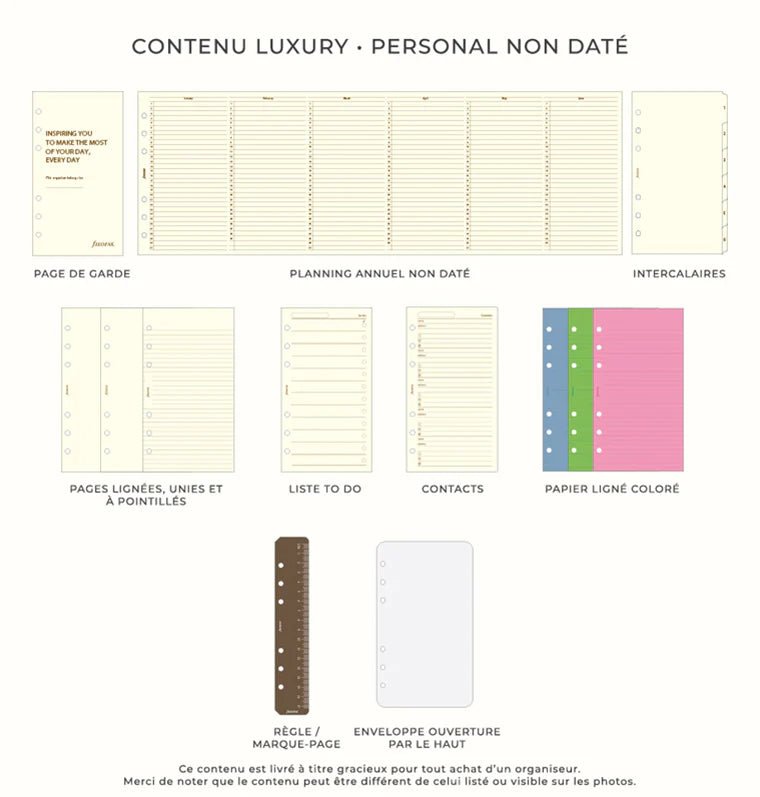 Organiseur FILOFAX Malden - Personal - Navy - 5059145406760