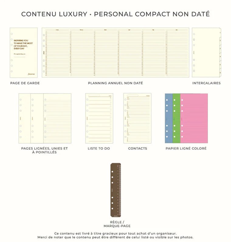 Organiseur FILOFAX Malden Zip - Personal Compact - Pink - 5059145481699