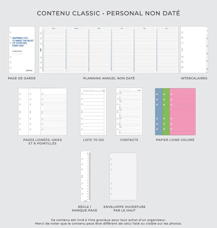 Organiseur FILOFAX Norfolk - Personal - Taupe - 5059145481910