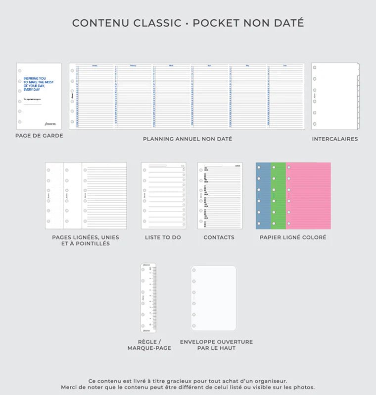 Organiseur FILOFAX The Original - Pocket - Midnight Blue - 5059145530526