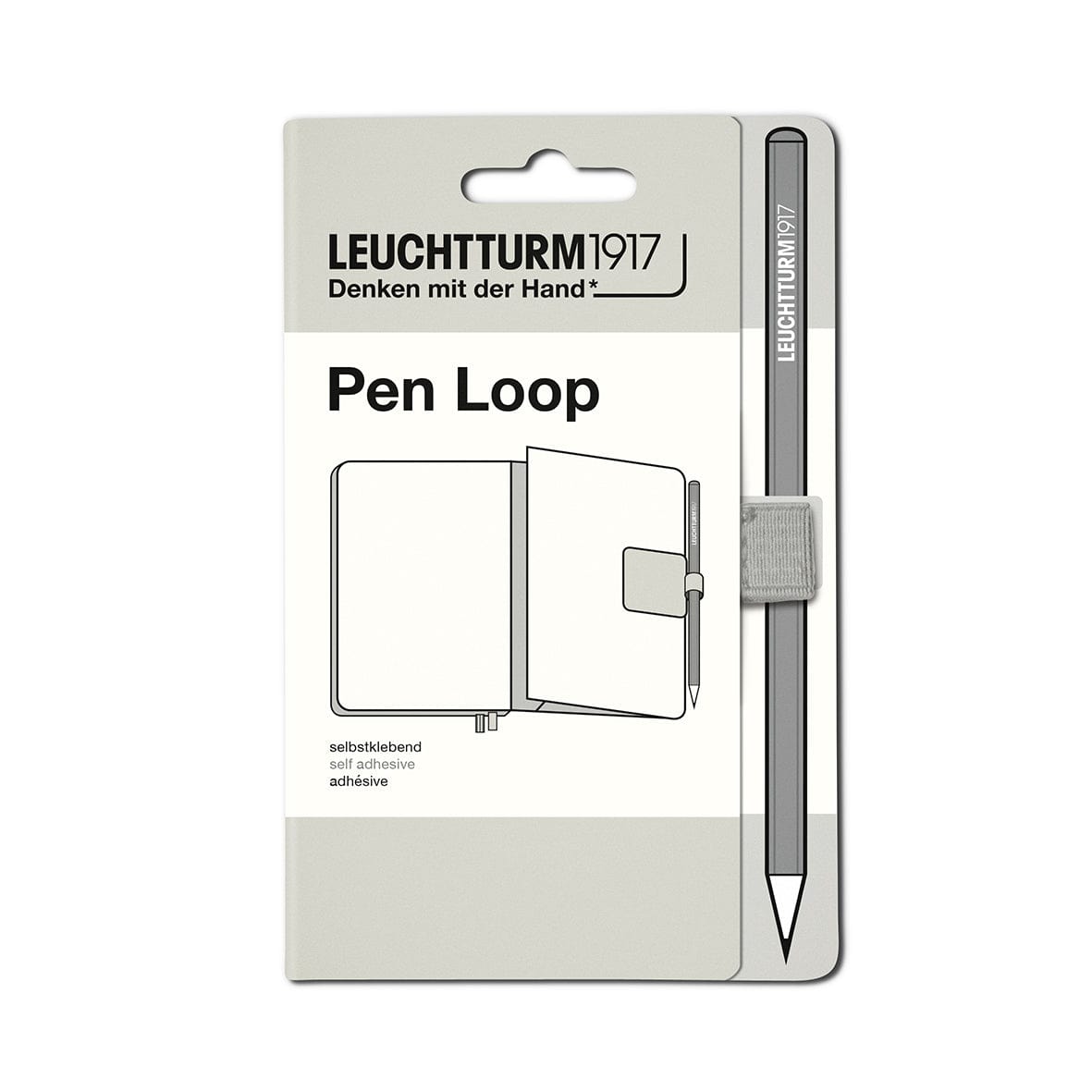 Passant autocollant LEUCHTTURM1917 Pen Loop - Light Grey - 4004117626258