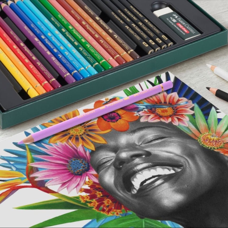 POLYCHROMOS & PITT GRAPHITE MATT - Coffret 50 Couleurs - 4005402100545
