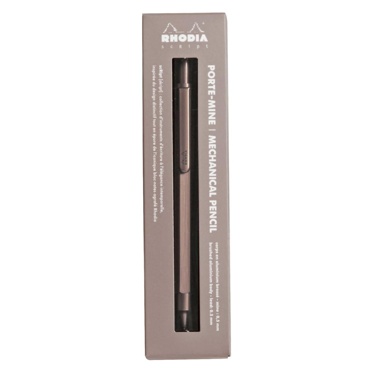 Porte - mine RHODIA scRipt - Bois de Rose - 0.5 - 3037920093956