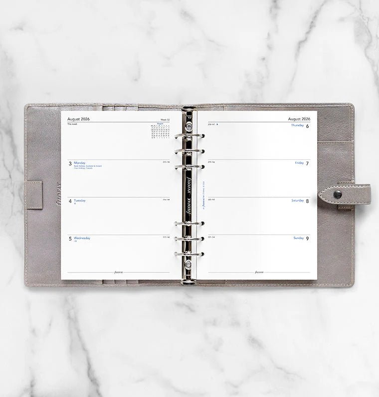 Recharge agenda 2026 - 2027 FILOFAX - A5 - Semaine sur deux pages (anglais) - 5059145621798