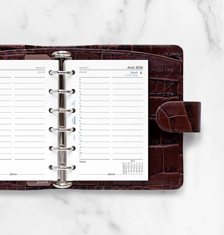 Recharge agenda 2026 - 2027 FILOFAX - Pocket - Un jour par page (français) - 5059145620050