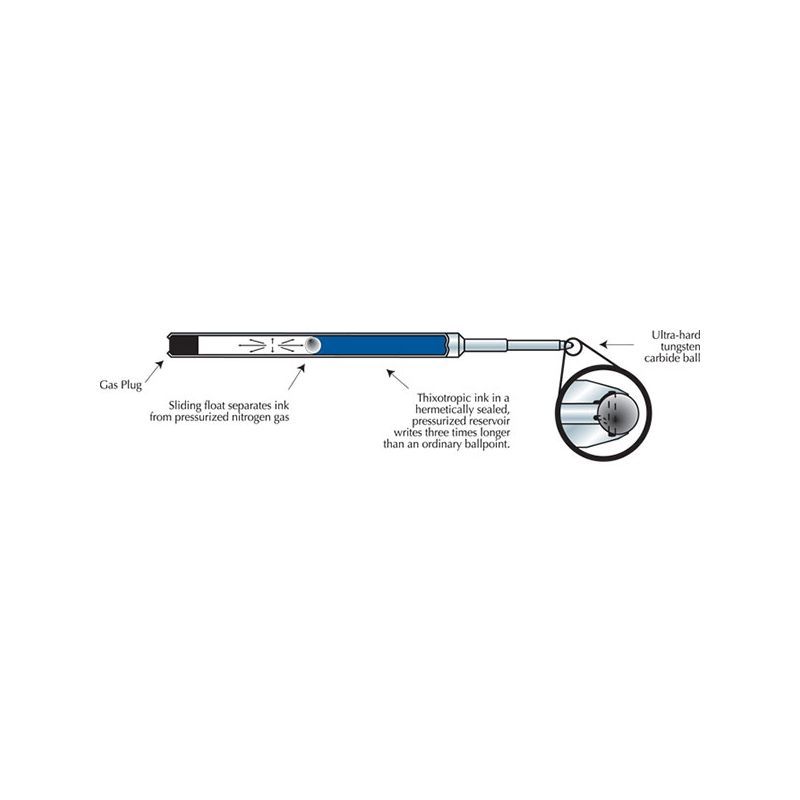 Recharge stylo bille FISHER SPACE PEN - Large (B) - Bleu - 747609113112