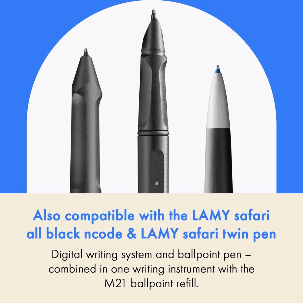 Recharge stylo bille LAMY M21 - Medium (M) - Noir - 4014519010463