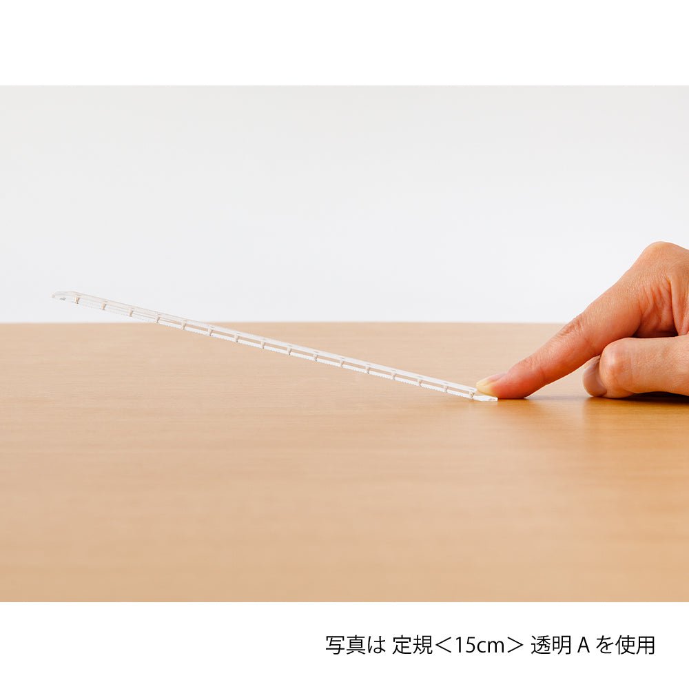 Règle MIDORI transparente - 15 cm - Transparent -