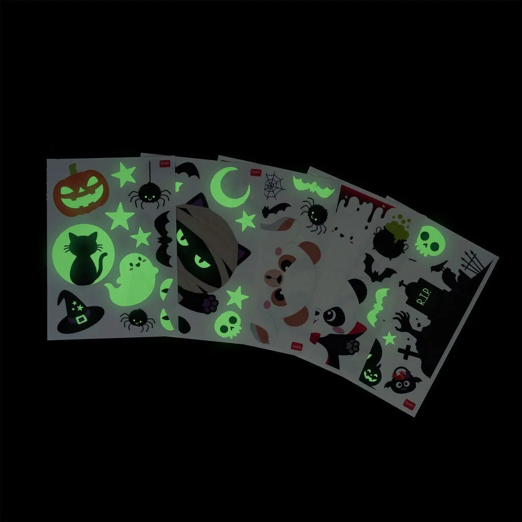 Set de 40 autocollants électrostatiques pour fenêtre LEGAMI - Halloween Edition - Windo-Glow - 8052694147716