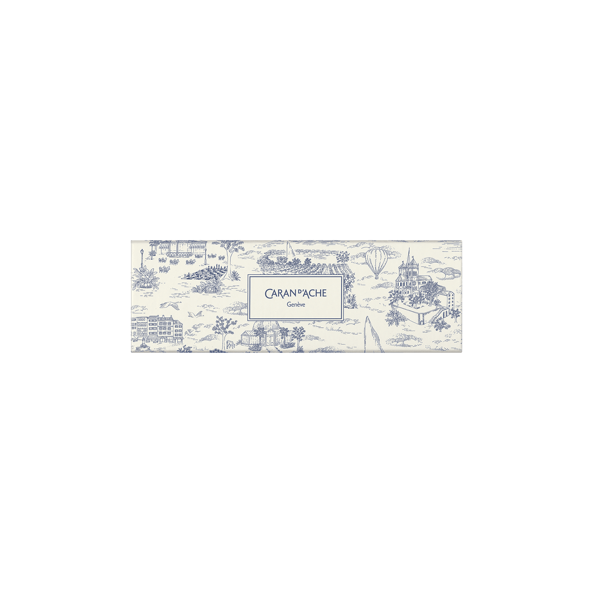 Set stylo bille + porte-mine CARAN D'ACHE 849 Toile de Jouy Geneva Edition - 7630002365727