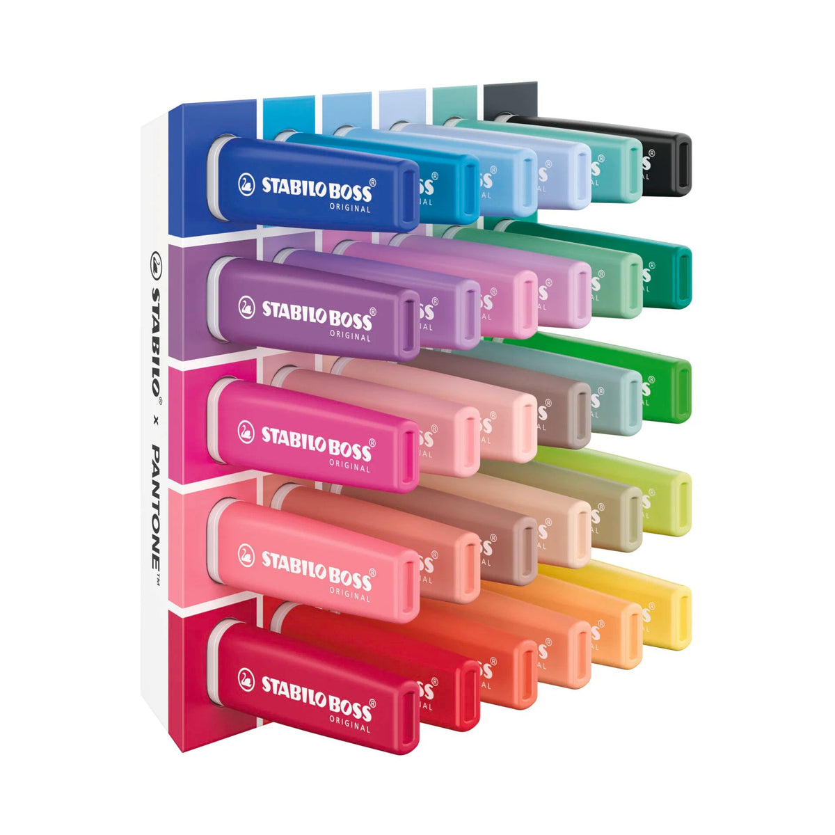 STABILO BOSS ORIGINAL x PANTONE - Set de bureau de 30 surligneurs -