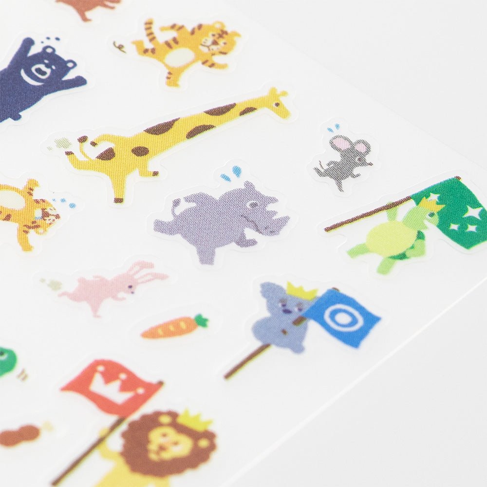 Stickers repositionnables MIDORI Collection - Animaux -