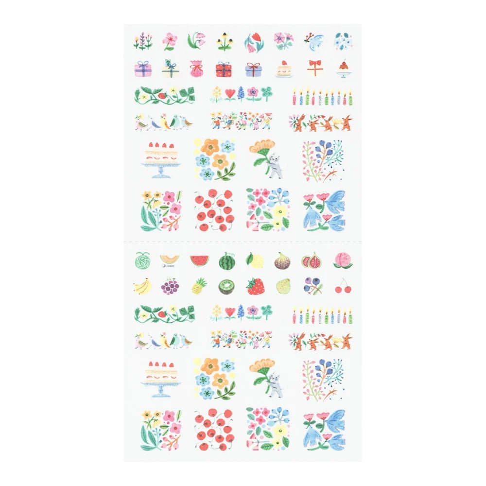 Stickers repositionnables MIDORI Collection - Fleurs - 4902805827416