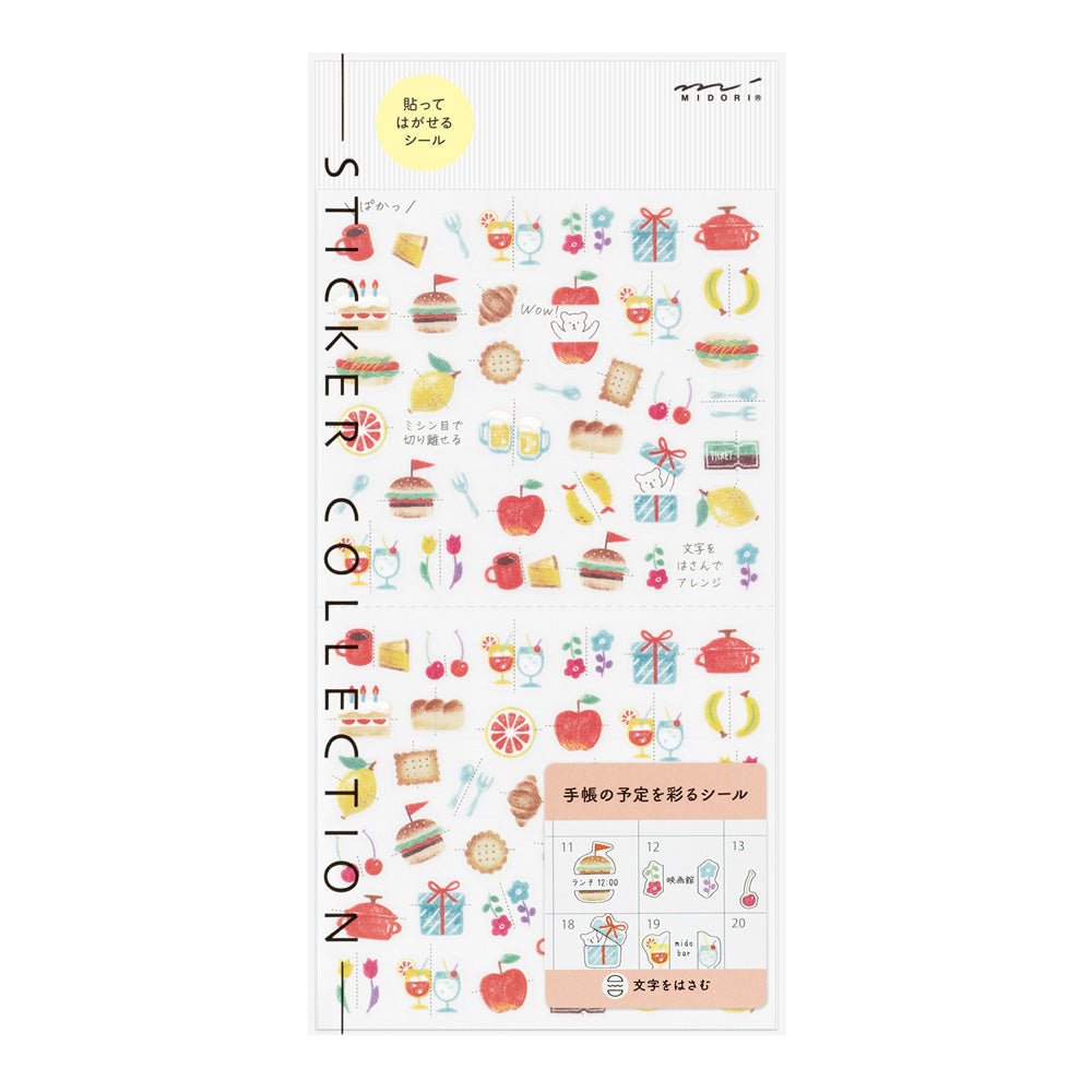 Stickers repositionnables MIDORI Collection - Victuailles - 4902805827478