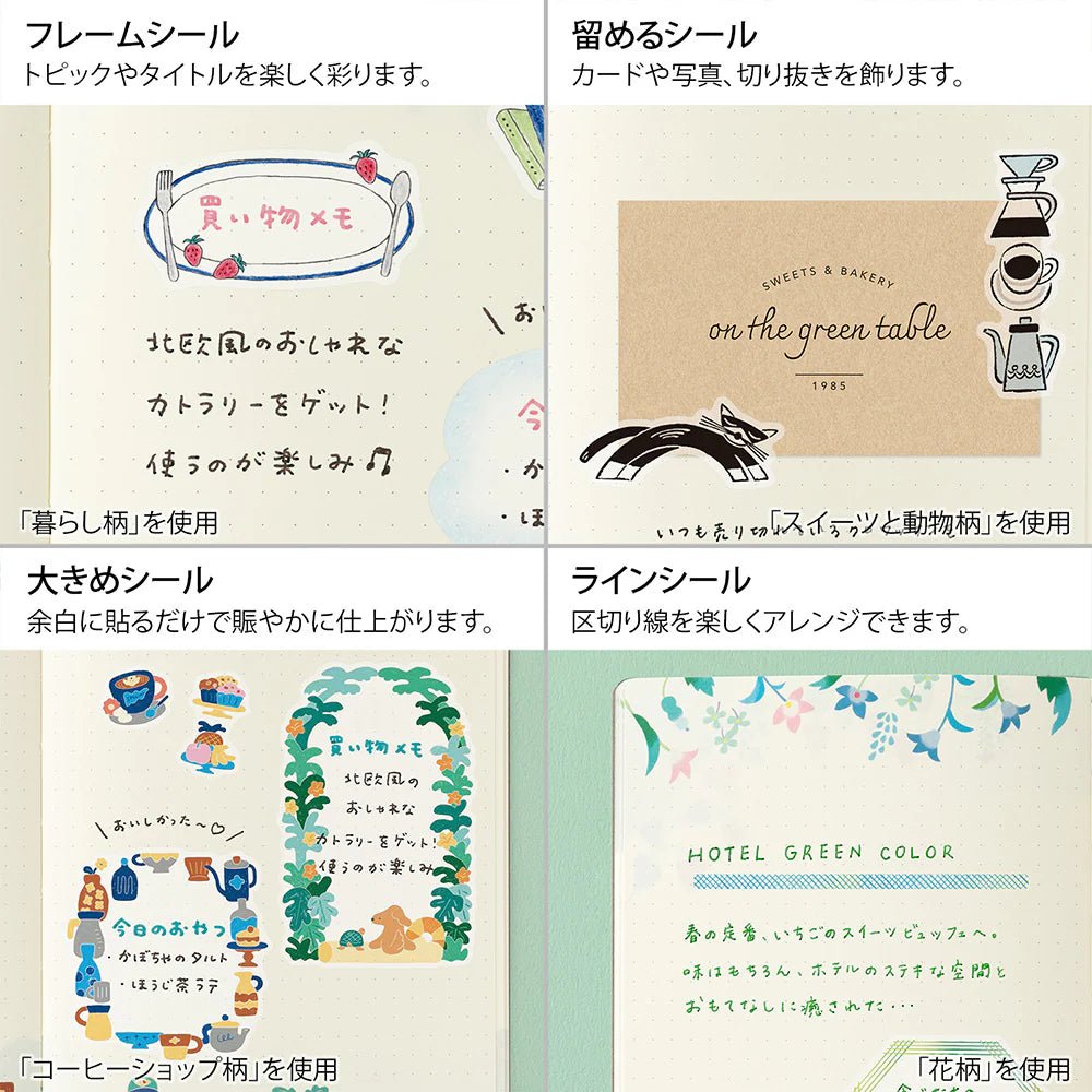 Stickers repositionnables MIDORI Yuru Log - Lifestyle -