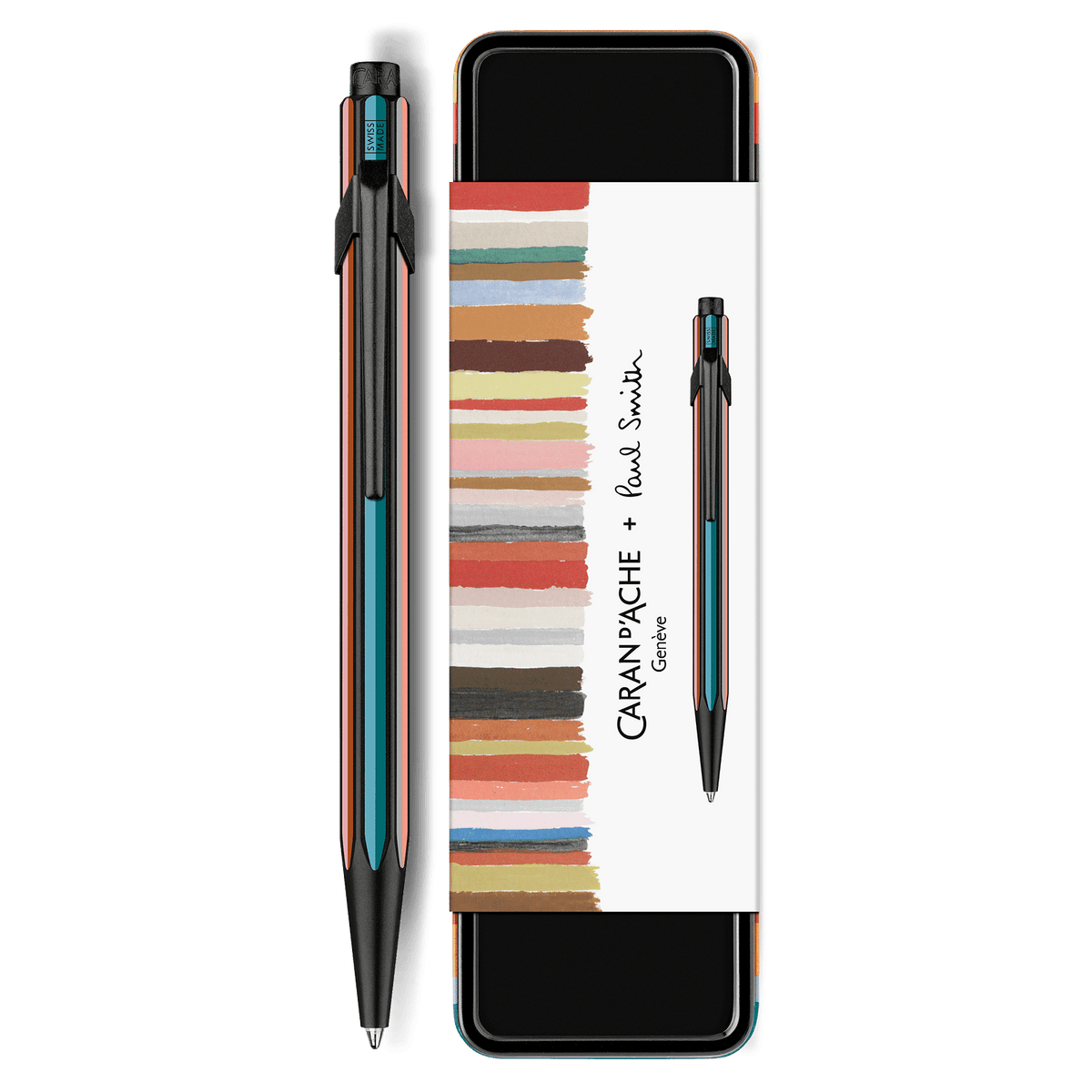 Stylo bille CARAN D'ACHE 849 Paul Smith Édition 5 - Noir - 7630002364355