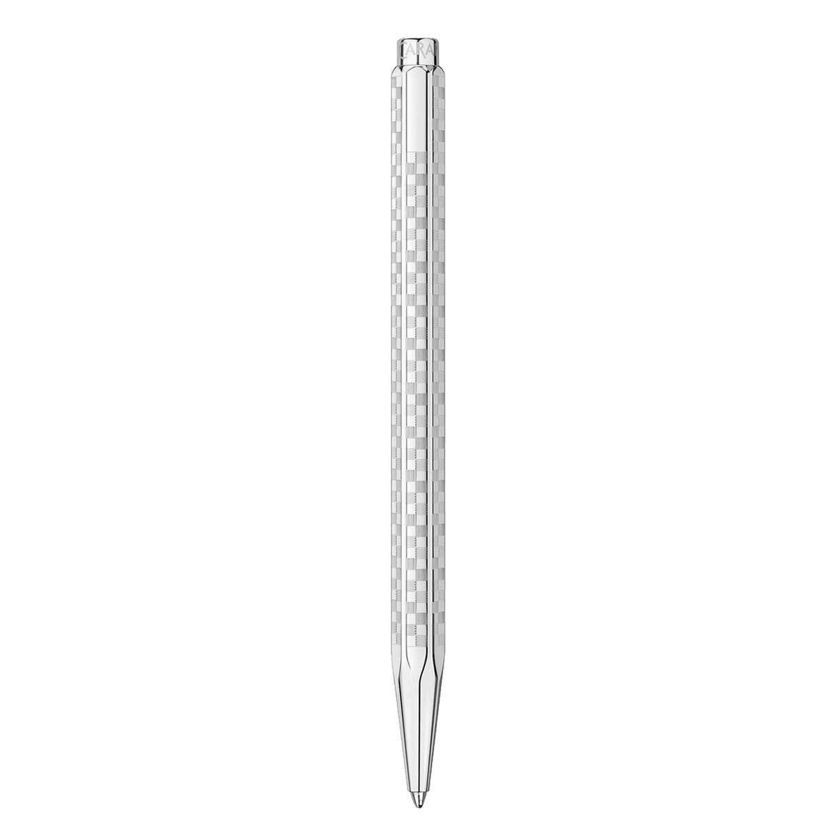 Stylo bille CARAN D'ACHE Ecridor Damier Édition Spéciale - Gris Argenté - 7630002365093