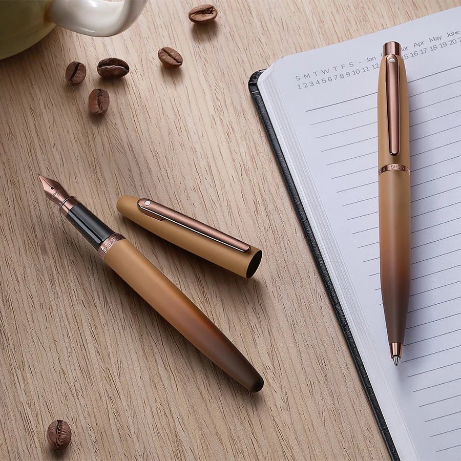 Stylo bille SHEAFFER VFM Coffee Edition - Matte Brown BT -