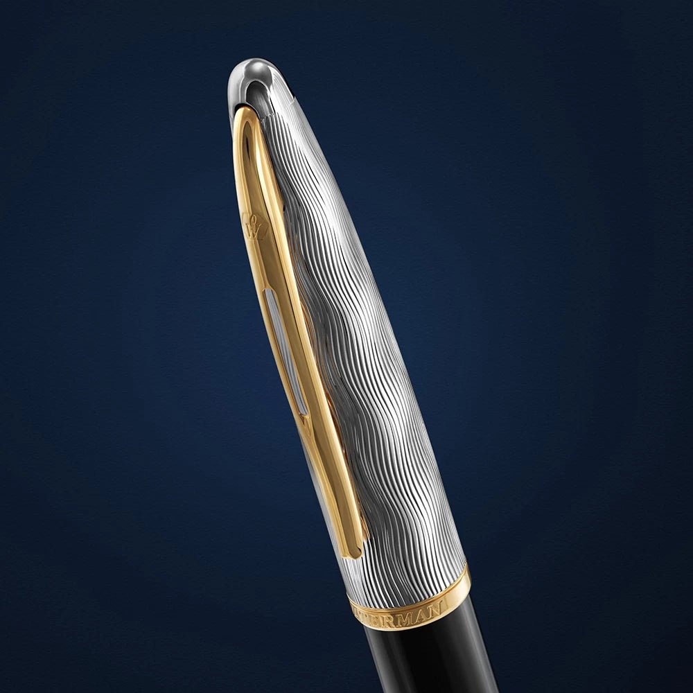 Stylo bille WATERMAN Carène Reflets de Paris - Medium (M) - Noir - -