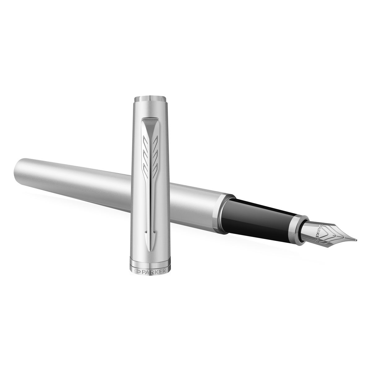 Stylo plume PARKER Meridian - Chrome CT - Fine (F) - 3026982313881