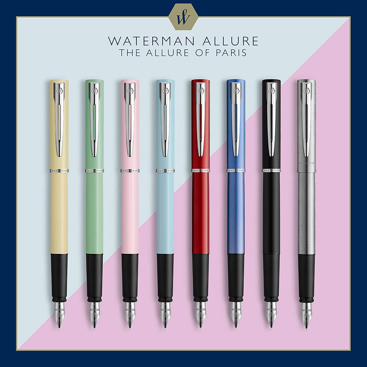 Stylo plume WATERMAN Allure - Jaune Pastel - Fine (F) -
