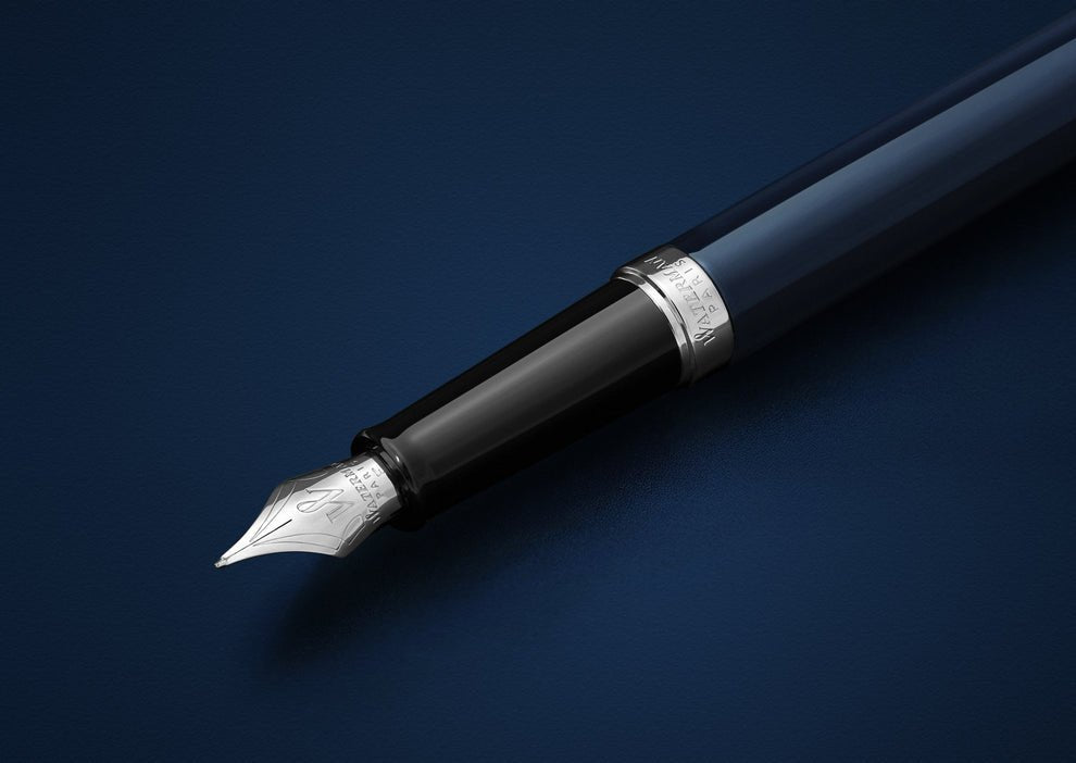 Stylo plume WATERMAN Hémisphère - Bleu Laqué CT - Fine (F) -