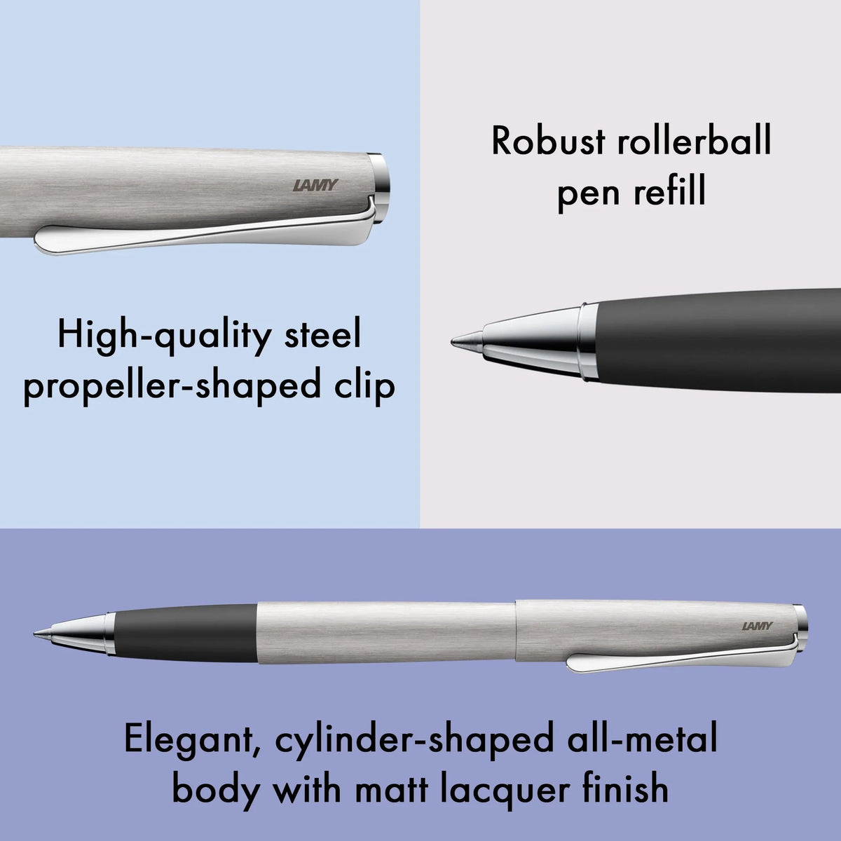 Stylo roller LAMY studio - Brushed - 4014519184805