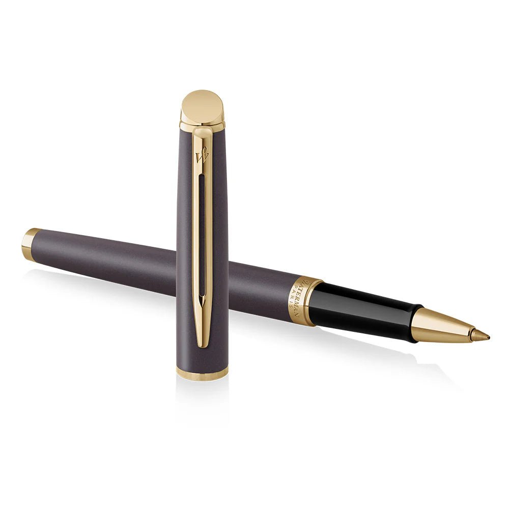 Stylo roller WATERMAN Hémisphère l'Édition Discrète - Noir Métallisé GT - 3026982179494