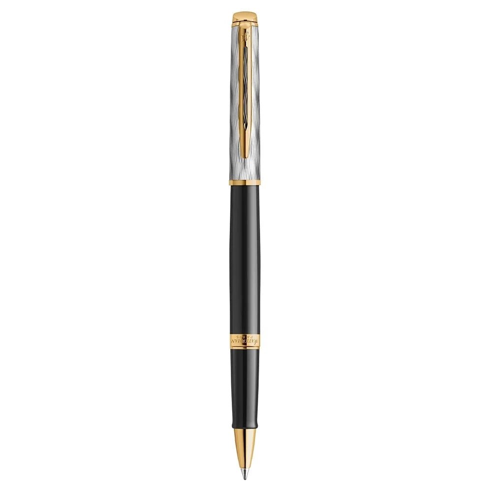 Stylo roller WATERMAN Hémisphère Reflets de Paris - Fine (F) - Noir - -