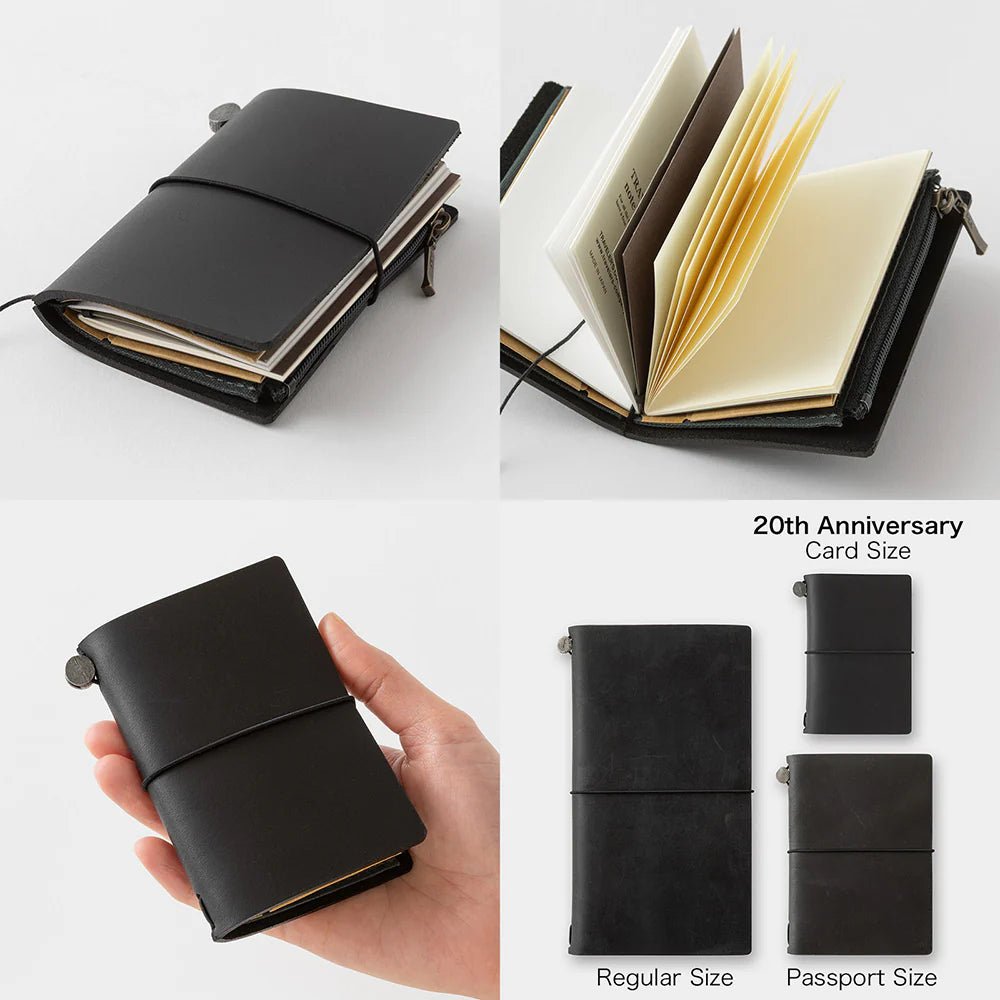 TRAVELER'S notebook 20TH ANNIVERSARY SET - card size - noir - 4902805154116