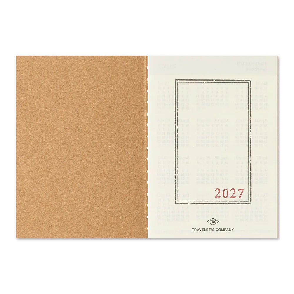 TRAVELER'S notebook - agenda mensuel 2027 (passport size) -